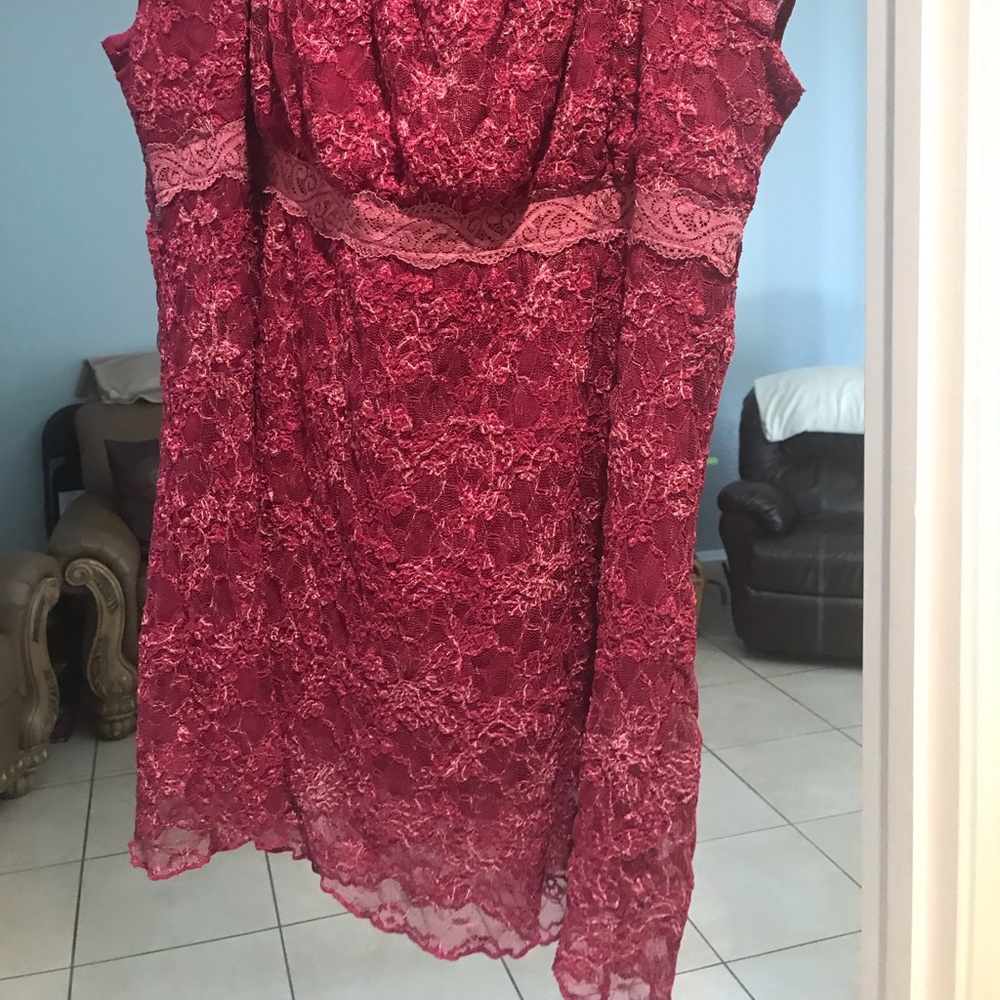 Purple lace top
